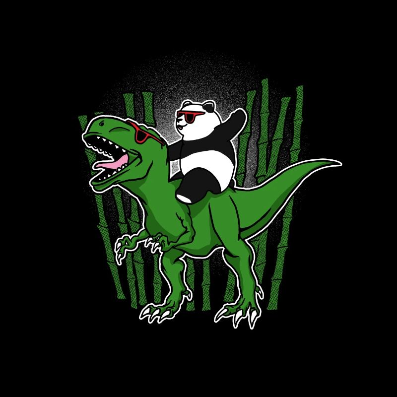 Party Panda on T-Rex / gift