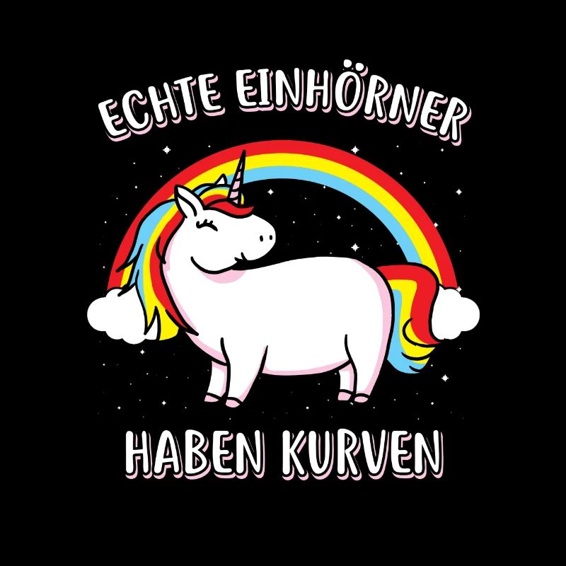 Echte EINHÖRNER haben Kurven / Einhorn / Geschenk