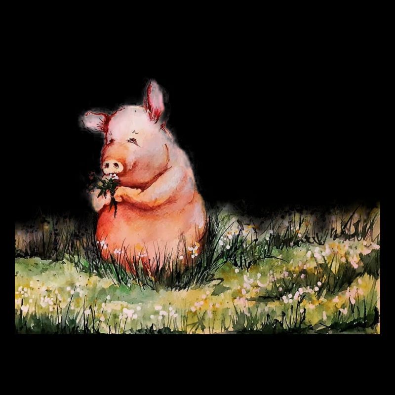 Des cochons dans la prairie