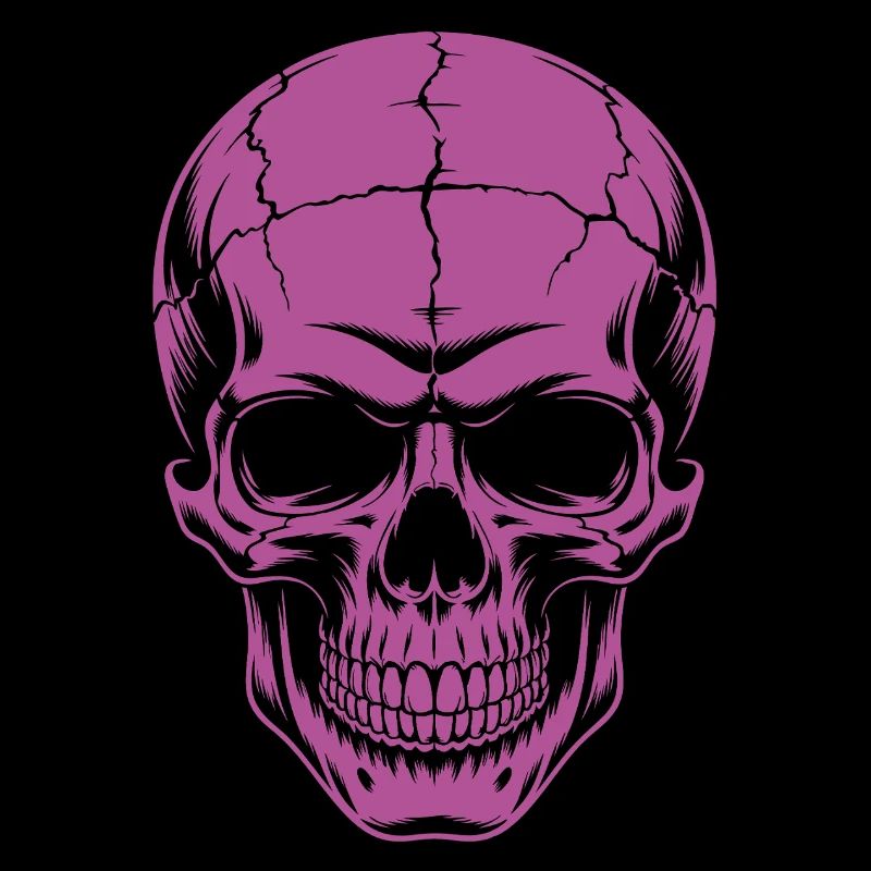 Grosser grinsender Skull