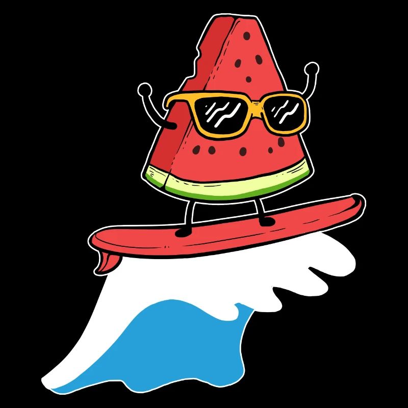Wassermelonensurfen Windsurfer Geschenk