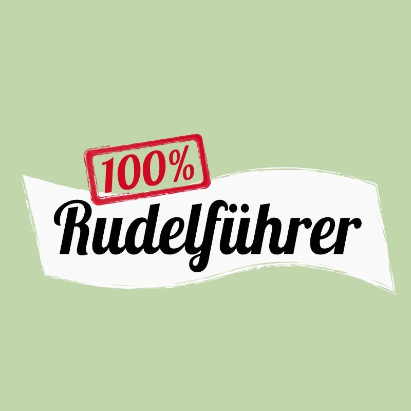 100% Rudelführer Hund Wolf Geschenkidee