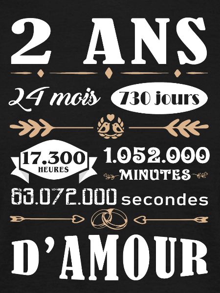 2 ans de mariage