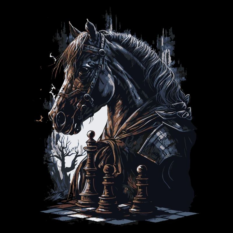 Cheval d’échecs chevalier