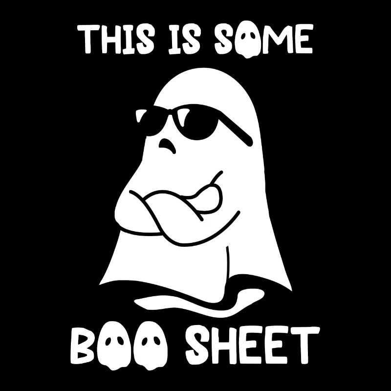 Halloween Ghost Funny Ceci est une feuille de boo