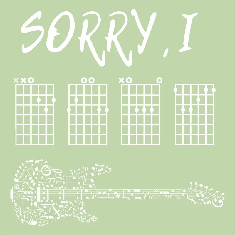 Désolé I-DGAF Accords de guitare à message caché drôle