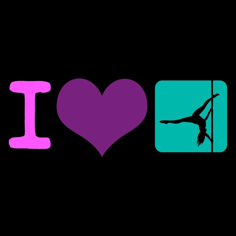 I Love Pole Dancing Dancer Fitness Gift Idea