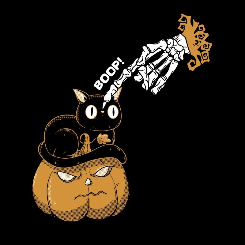 Spooky Boop Skeleton Main Touch Nose Cat Costume