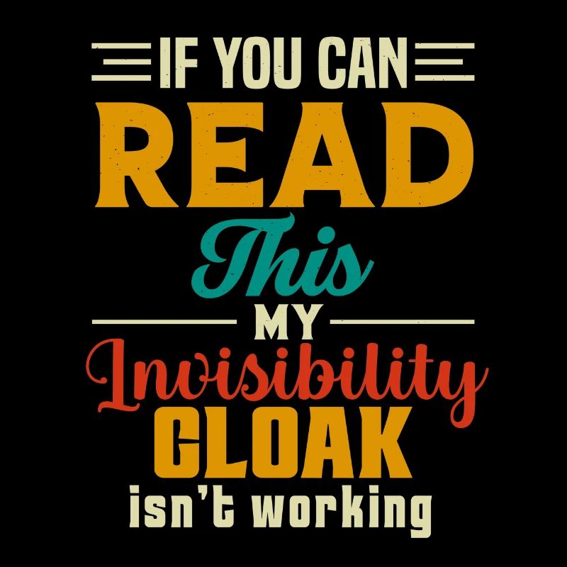 My invisible coat doesn't work