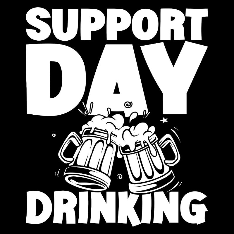 Support Day Drinking Squad Party und Bier trinken