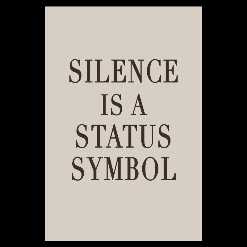 Silence is a Status Symbol – Quiet Luxury