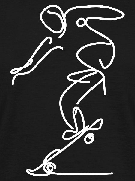 Skateboarder Drawing