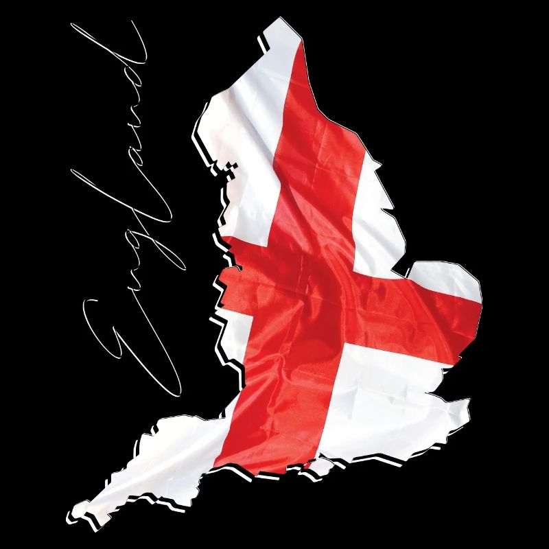 England | echte Flagge | Flag Map EN