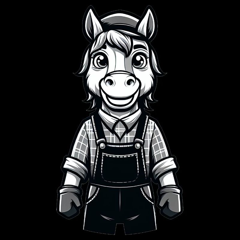 Éleveur de chevaux mignon