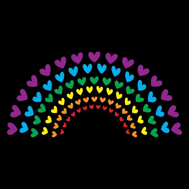 Regenbogen der Herzen