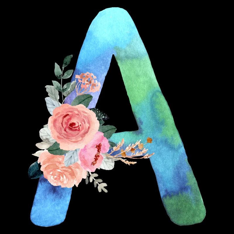 Buchstabe A Aquarell