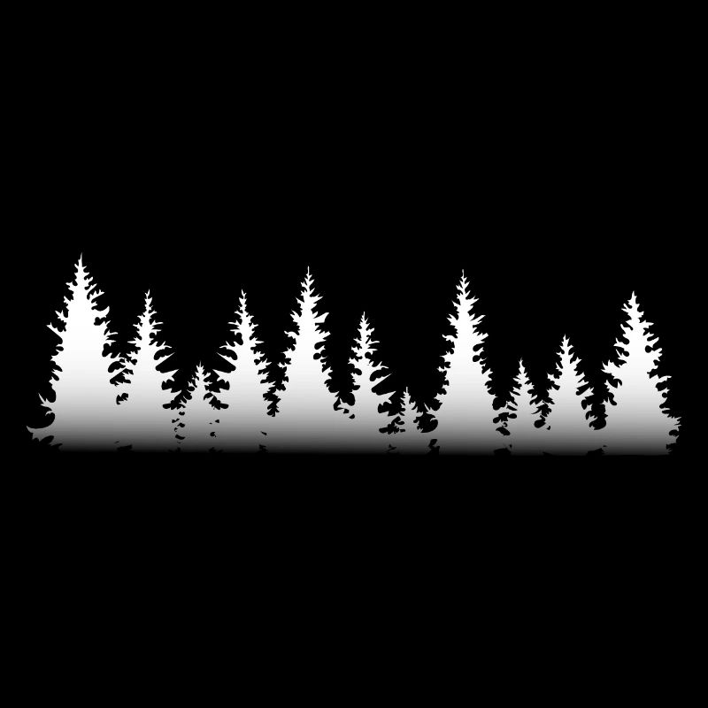 Foret de sapins enneigés