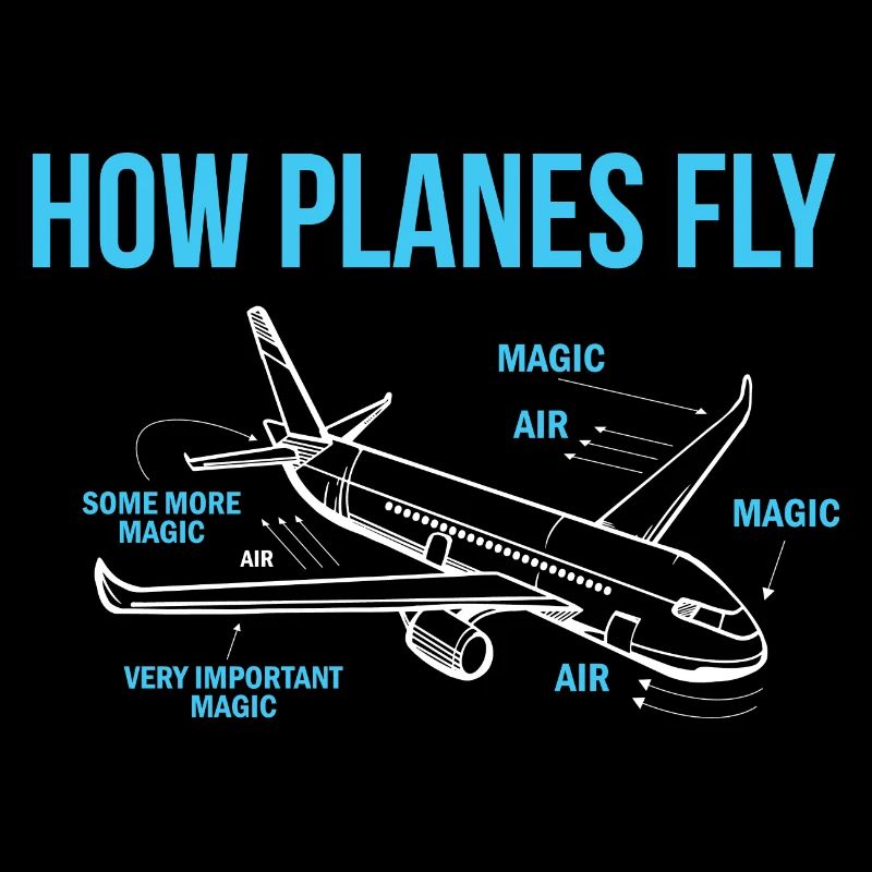 How Planes Fly Funny Aerospace Engineering Gift