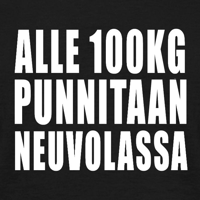 Alle 100kg punnitaan neuvolassa