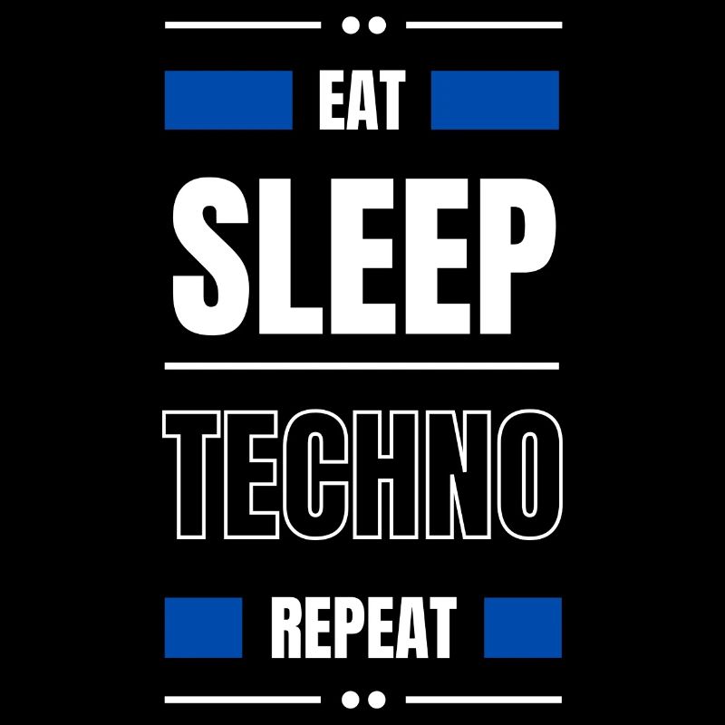 manger dormir techno répéter l’idée cadeau fête en disant
