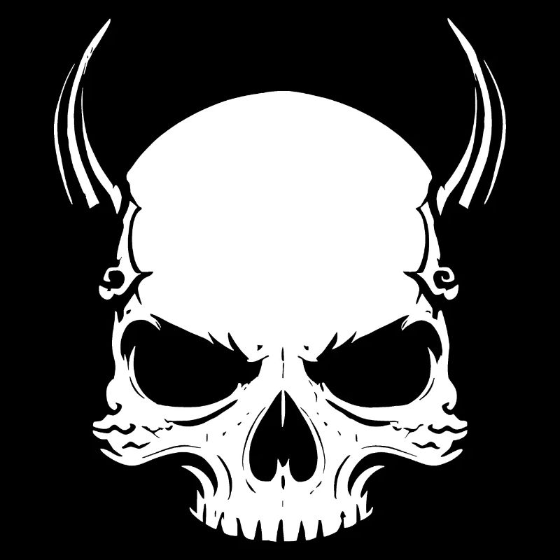 Horned skull.