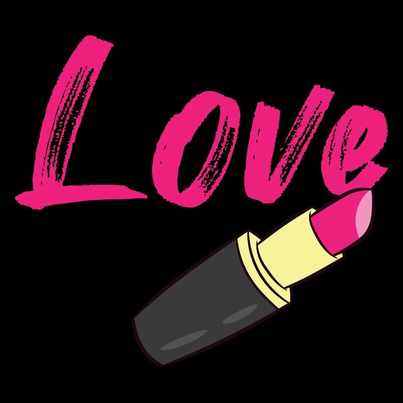 Lippenstift - Love mit Lippenstift geschrieben