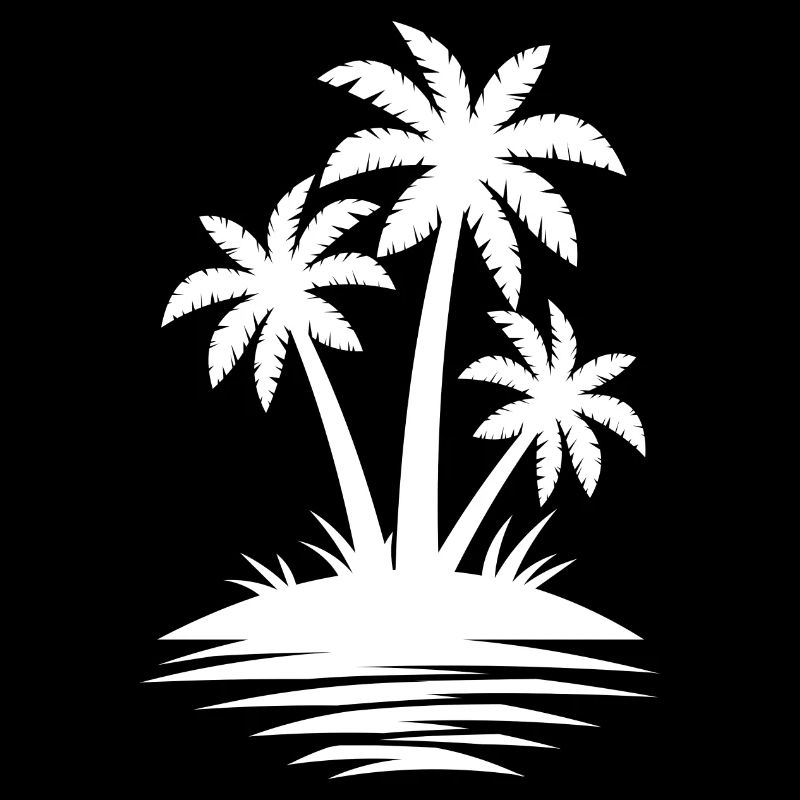 Palm Tree Island Beach Lover Gift - Summer Gift