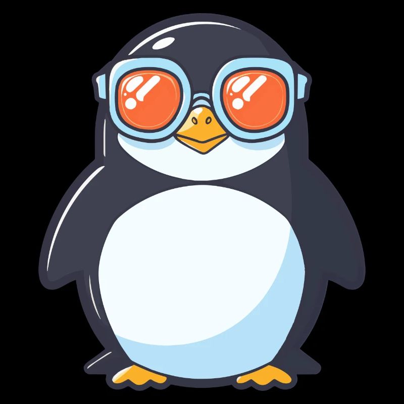 Pinguin mit Sonnenbrille, Antarktisvogel