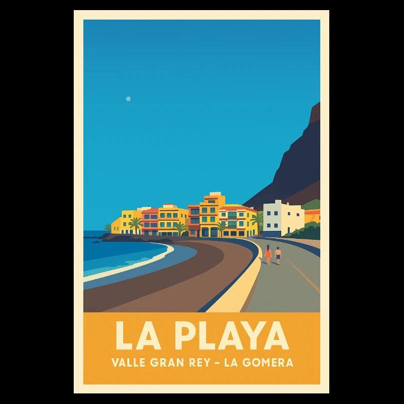 La Playa Poster Valle Gran Rey