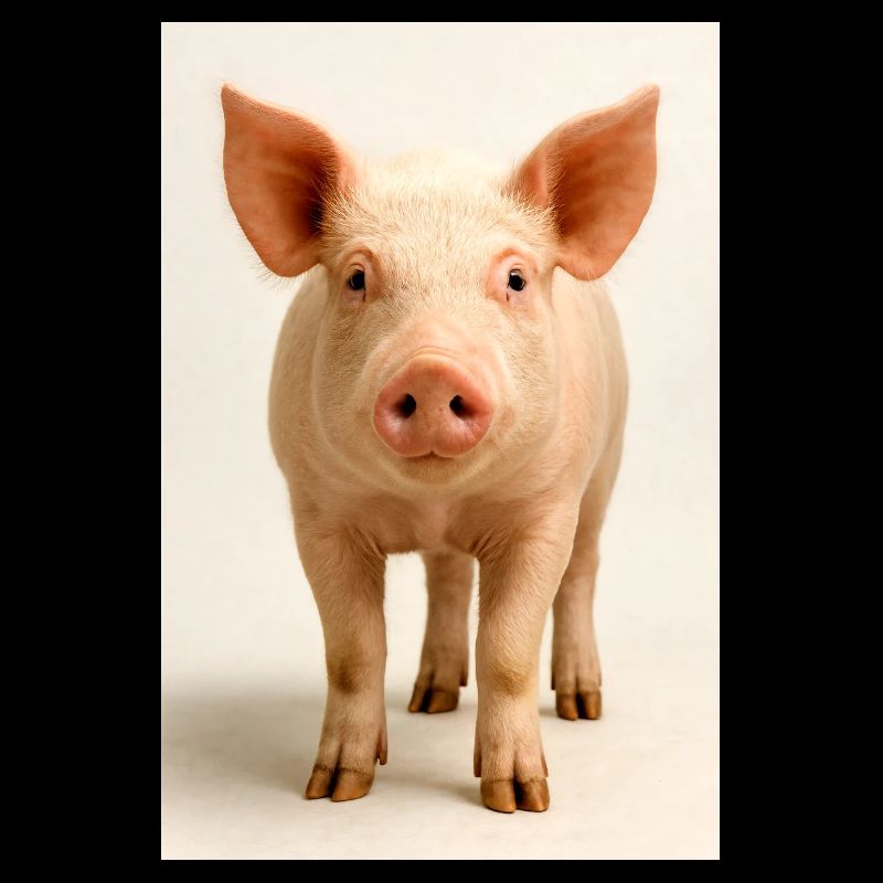 Charme de gros plan du cochon
