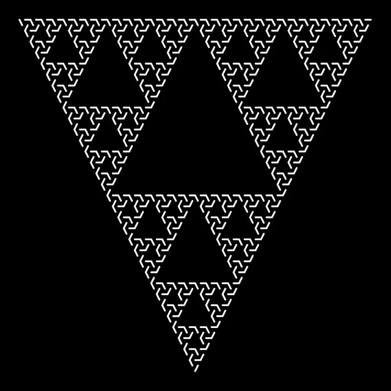 Fractale - triangle de Sierpinski