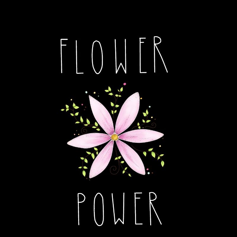 Flower Power blanc