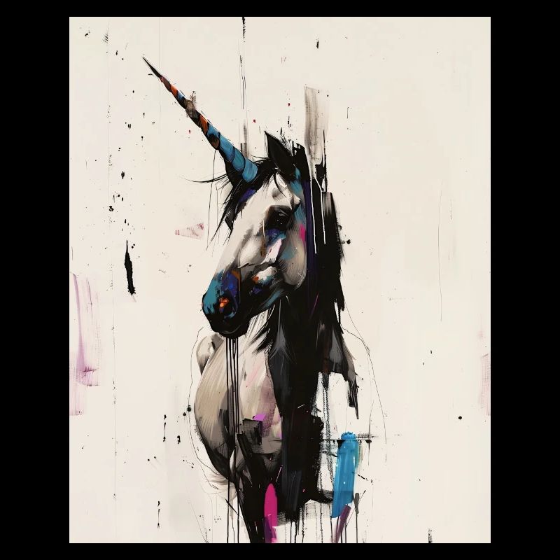 Einhorn-Gemälde