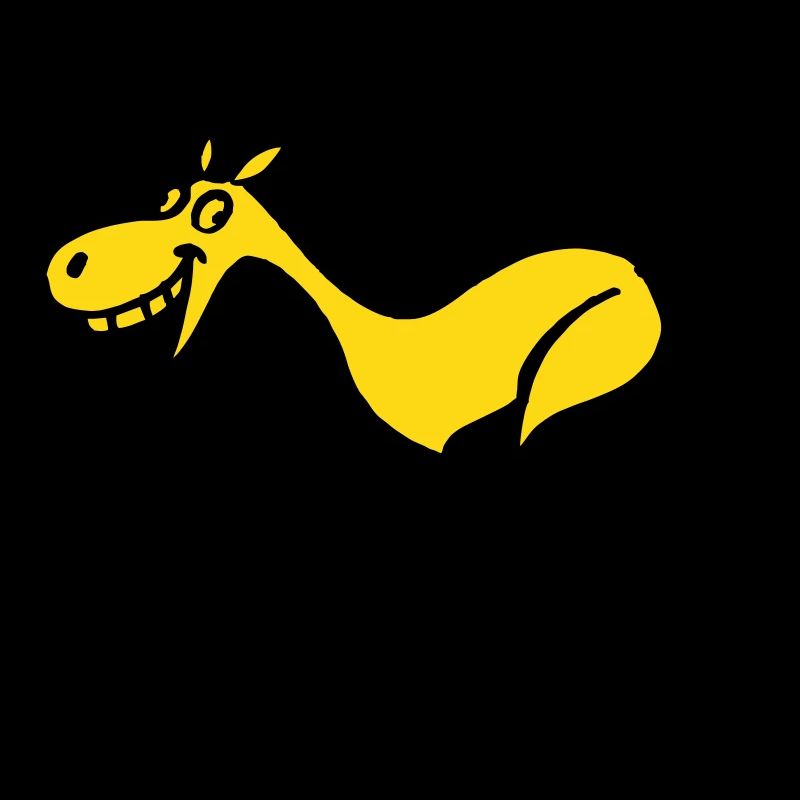 Beklopptes Strich Pferd