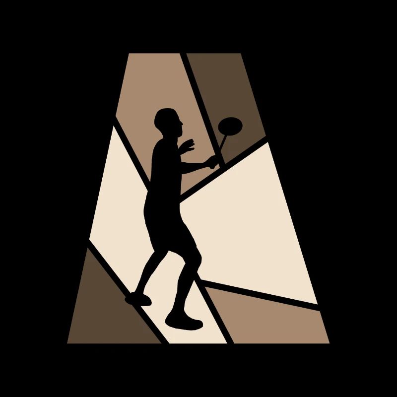 Drop Badminton Player Smash