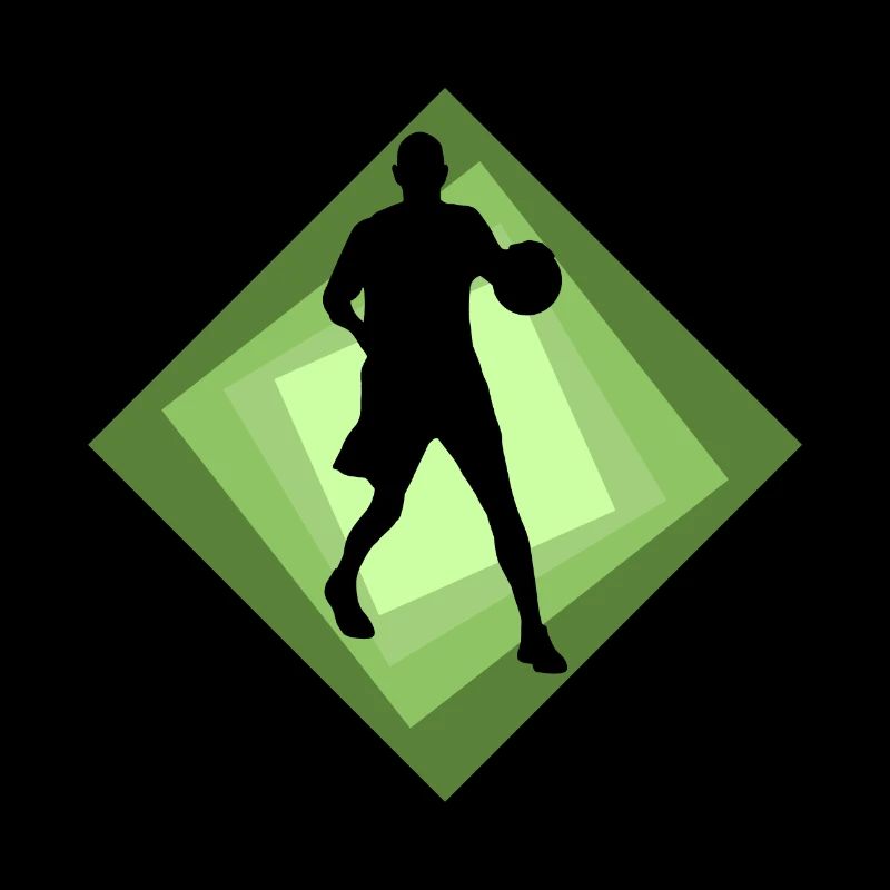Basketball player dribbling