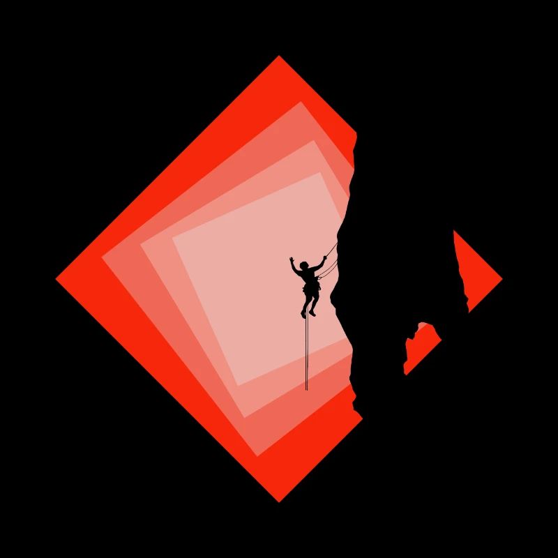 Rope Climbing Alpinist Climber