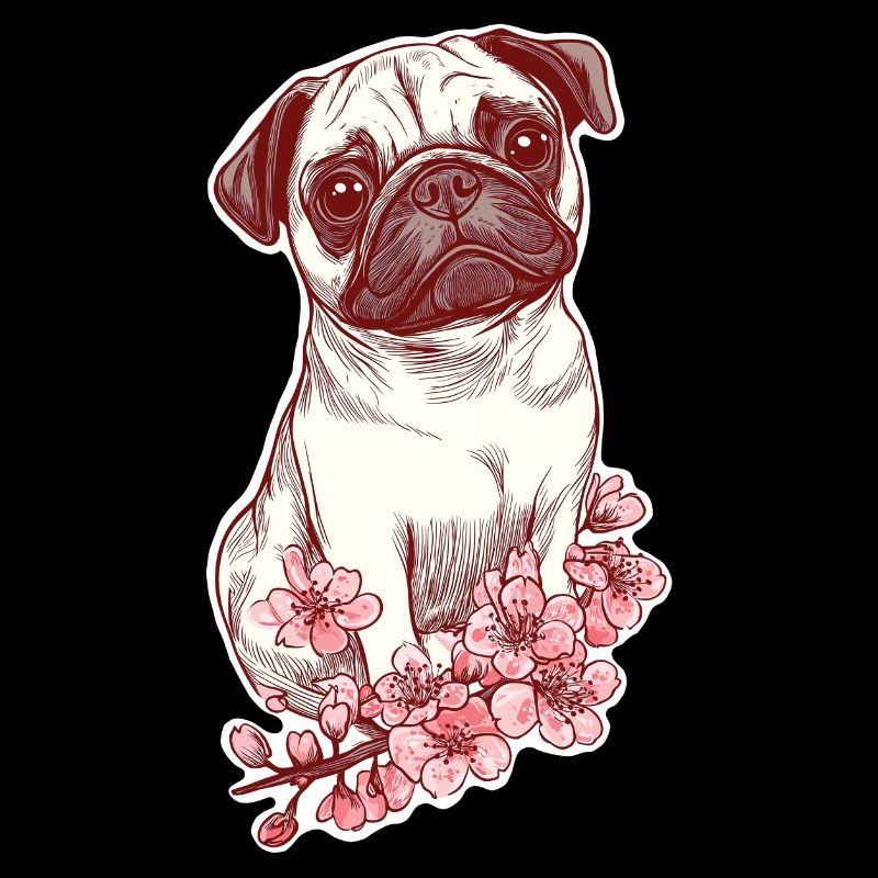 Carlin aux fleurs