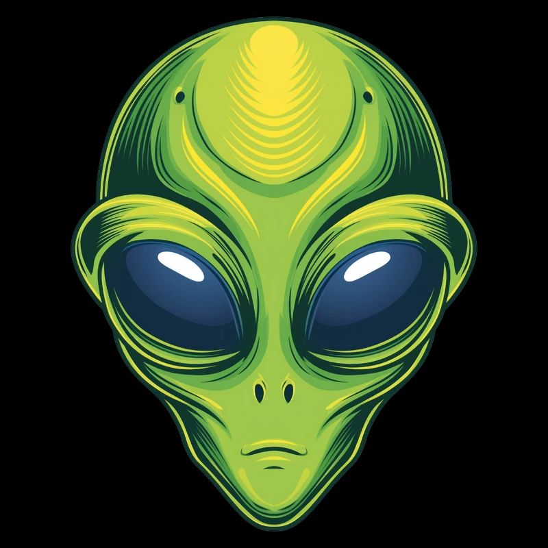 Vert Alien Science Fiction Alien Head