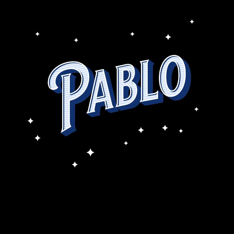 Pablo naam gepersonaliseerd