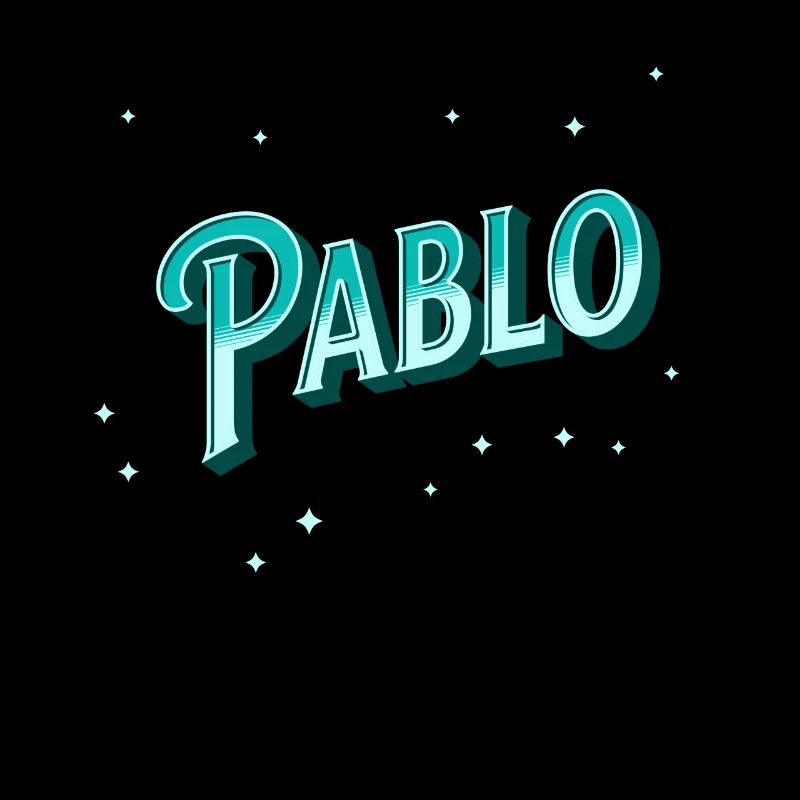 Pablo naam gepersonaliseerd