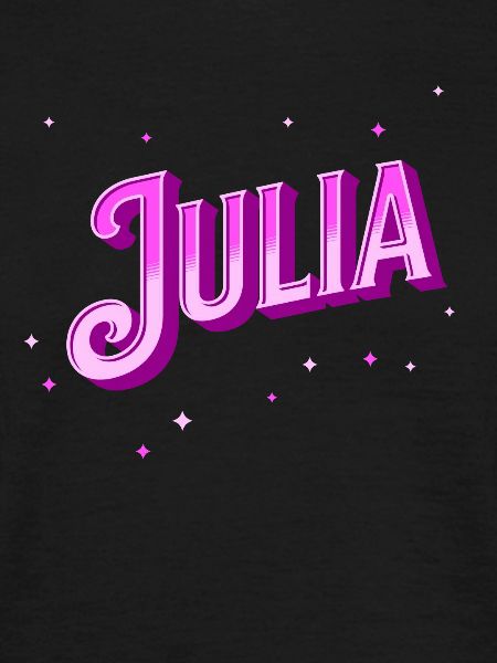 Julia's name personalized