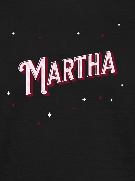 Martha's name personalized