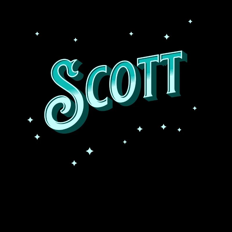 Scott Namen personalisiert