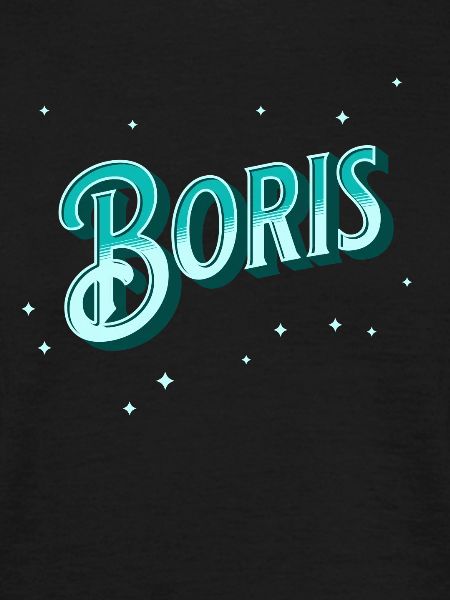 Boris' name personalized