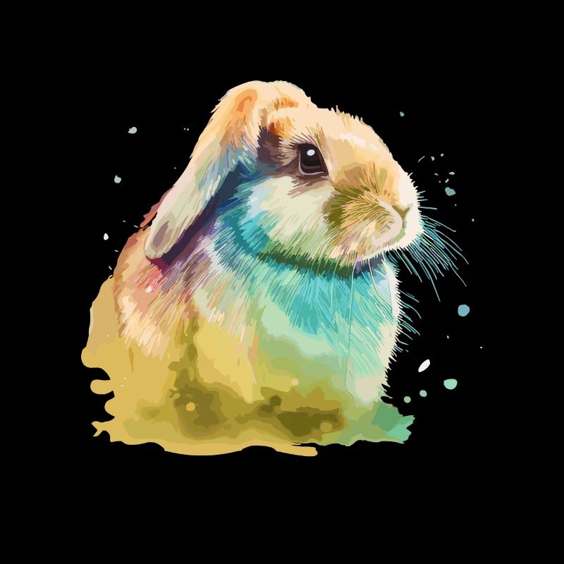Cute little rabbit For rabbit lovers Colorful