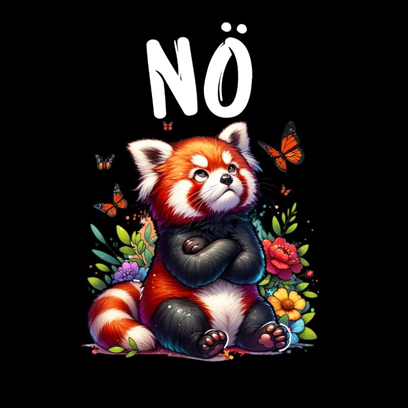 Roter Panda Lustiger Spruch Nö Feuerfuchs