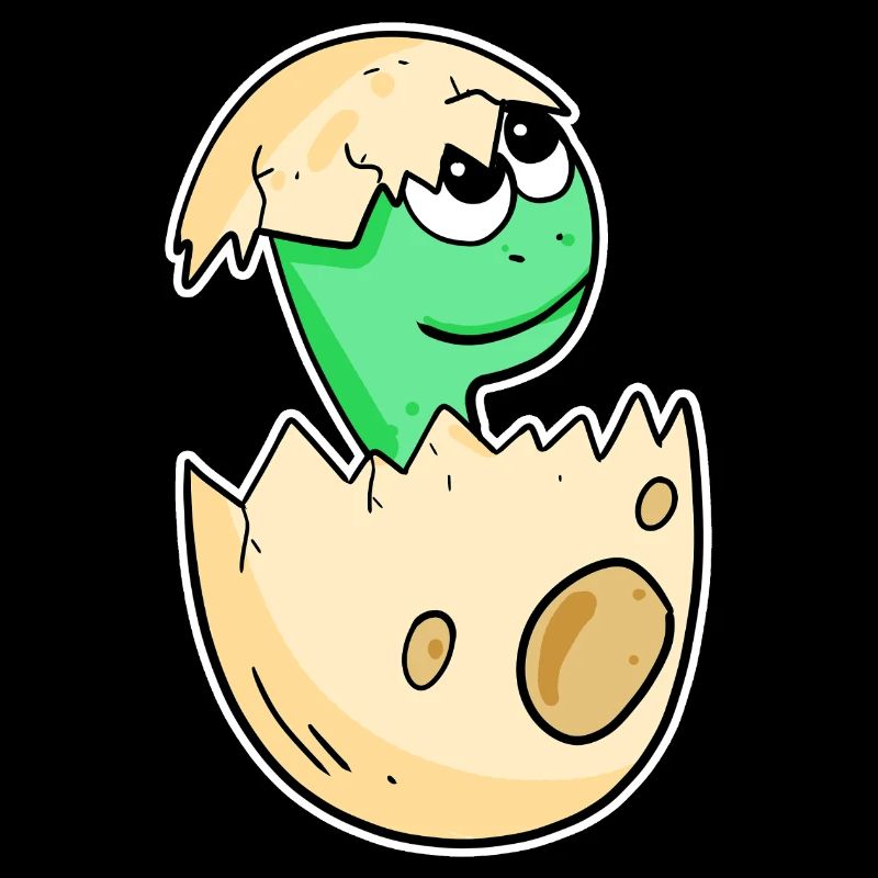 Bébé dinosaure dans l’œuf