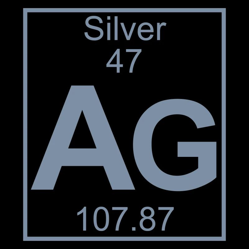 Periodic table element 47 - Ag (silver) - BIG
