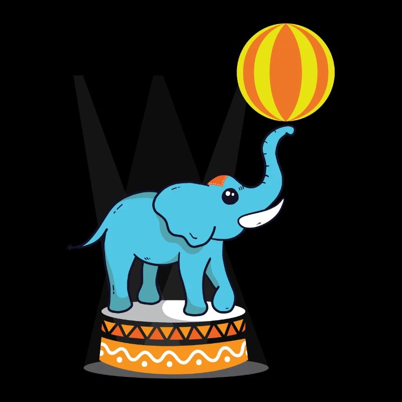 Éléphant comment. Cadeau dresseur d’animaux